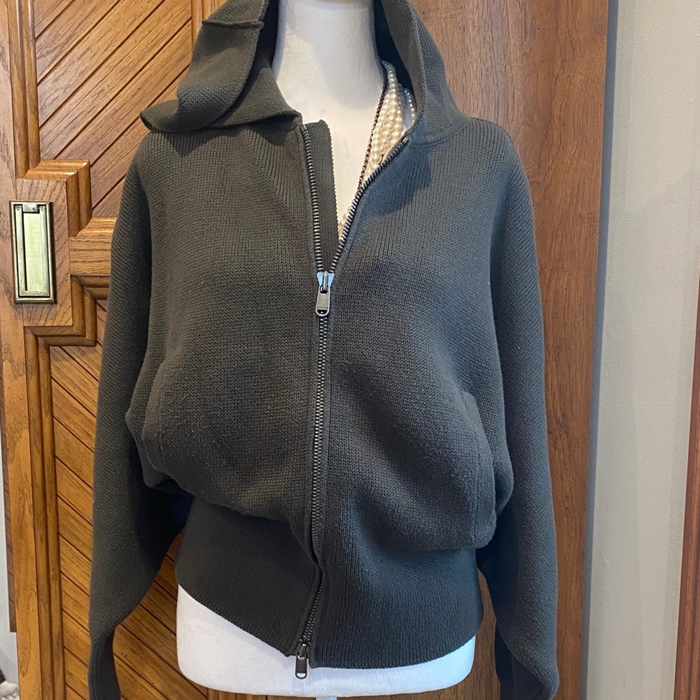 Athleta Heavy Cotton Bomber Jacket